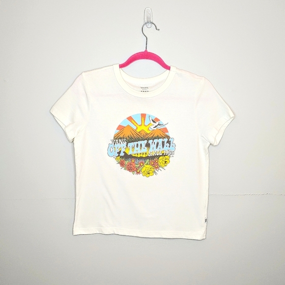 Vans Off the Wall 1966 tee/top. Small, white - Picture 1 of 7